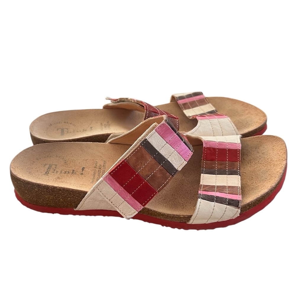 Think! Julia Rosso Capra Rustico Lagenlook Sandals EU Size 41 / US size 10